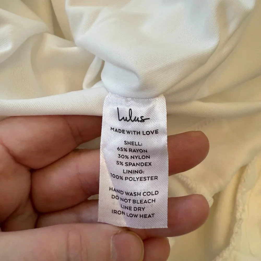 Lulu's Elegant White Ruffle Mini Dress - Picture 14 of 14